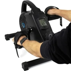 Acrotec Mini Bike Pedaltrainer für Heim und Büro, Magnetwiderstandstechnologie, 8 stufig einstellbar, LED Funktionsdisplay