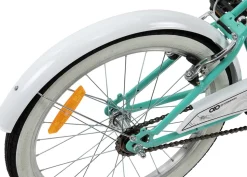 Actionbikes Kinderfahrrad Cruiser 20 Zoll, Rosa/Türkis, verstellbar, Seitenständer, V-Brake-Bremsen (Türkis)