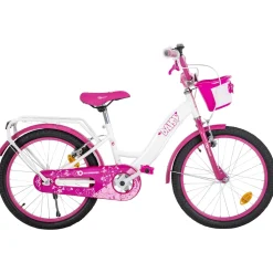 Actionbikes Kinderfahrrad Daisy 20 Zoll, pink, V-Brake-Bremsen, Antirutschgriffe, Kettenschutz, Korb (East)