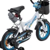 Actionbikes Kinderfahrrad Donaldo 12 Zoll, V-Brake-Bremsen, höhenverstellbar, Stützräder, Korb