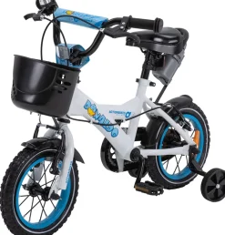 Actionbikes Kinderfahrrad Donaldo 12 Zoll, V-Brake-Bremsen, höhenverstellbar, Stützräder, Korb