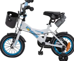 Actionbikes Kinderfahrrad Donaldo 12 Zoll, V-Brake-Bremsen, höhenverstellbar, Stützräder, Korb