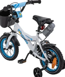 Actionbikes Kinderfahrrad Donaldo 12 Zoll, V-Brake-Bremsen, höhenverstellbar, Stützräder, Korb
