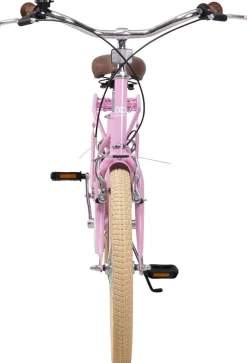 Actionbikes Kinderfahrrad Retrostar 20 Zoll, Rosa, Fahrradständer, Gepäckträger, Sattel gefedert (Rosa)