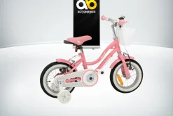 Actionbikes Kinderfahrrad Starlight 12 Zoll, Rosa, Stützräder, Fahrradkorb, Klingel, Kettenschutz (Classic)