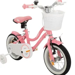 Actionbikes Kinderfahrrad Starlight 12 Zoll, Rosa, Stützräder, Fahrradkorb, Klingel, Kettenschutz (Classic)