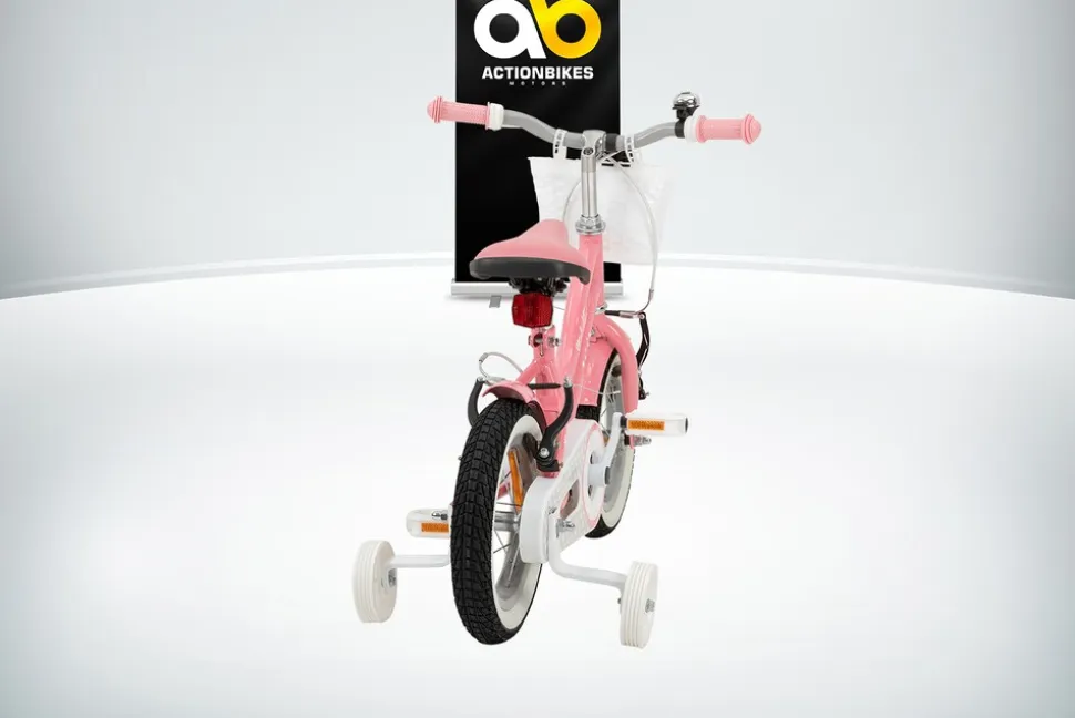 Actionbikes Kinderfahrrad Starlight 12 Zoll, Rosa, Stützräder, Fahrradkorb, Klingel, Kettenschutz (Classic)