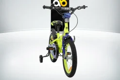 Actionbikes Kinderfahrrad Turbo 16 Zoll, Stützräder, V-Brake-Bremsen, Lenker-/Kettenschutz, Klingel