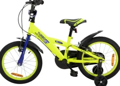 Actionbikes Kinderfahrrad Turbo 16 Zoll, Stützräder, V-Brake-Bremsen, Lenker-/Kettenschutz, Klingel