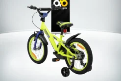 Actionbikes Kinderfahrrad Turbo 16 Zoll, Stützräder, V-Brake-Bremsen, Lenker-/Kettenschutz, Klingel