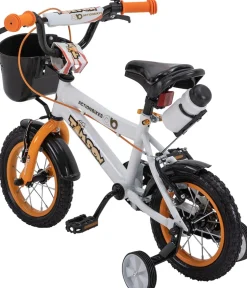 Actionbikes Kinderfahrrad Timson 12 Zoll, V-Brake-Bremsen, höhenverstellbar, Stützräder, Korb