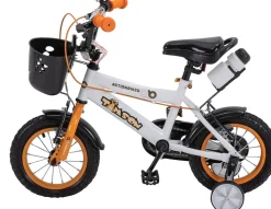 Actionbikes Kinderfahrrad Timson 12 Zoll, V-Brake-Bremsen, höhenverstellbar, Stützräder, Korb