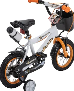 Actionbikes Kinderfahrrad Timson 12 Zoll, V-Brake-Bremsen, höhenverstellbar, Stützräder, Korb