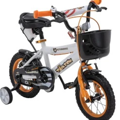 Actionbikes Kinderfahrrad Timson 12 Zoll, V-Brake-Bremsen, höhenverstellbar, Stützräder, Korb