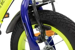 Actionbikes Kinderfahrrad Turbo 12 Zoll, Stützräder, V-Brake-Bremsen, Lenker-/Kettenschutz, Klingel