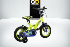 Actionbikes Kinderfahrrad Turbo 12 Zoll, Stützräder, V-Brake-Bremsen, Lenker-/Kettenschutz, Klingel