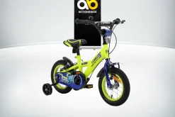 Actionbikes Kinderfahrrad Turbo 12 Zoll, Stützräder, V-Brake-Bremsen, Lenker-/Kettenschutz, Klingel