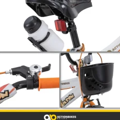 Actionbikes Kinderfahrrad Timson 16 Zoll, V-Brake-Bremsen, höhenverstellbar, Stützräder, Korb