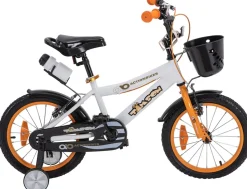 Actionbikes Kinderfahrrad Timson 16 Zoll, V-Brake-Bremsen, höhenverstellbar, Stützräder, Korb
