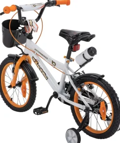 Actionbikes Kinderfahrrad Timson 16 Zoll, V-Brake-Bremsen, höhenverstellbar, Stützräder, Korb
