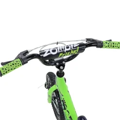 Actionbikes Kinderfahrrad Zombie 16 Zoll, V-Brake-Bremsen, höhenverstellbar, Stützräder, Reflektoren