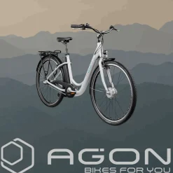 Agon Aurora 28 Zoll E-Bike 28 Zoll Citybike bis 130 km Damen Herren 150 - 175 cm Pedelec Elektrofahrrad 3 Gang und Beleuchtung StVZO
