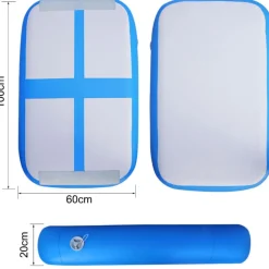 AIRBLOCK , AIR TRACK aufblasbarer Trainingsblock 100 x 60 x 20 cm