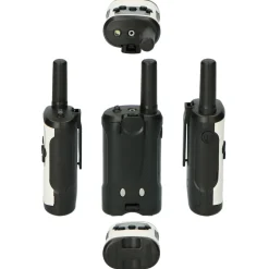 Alecto FR-175 - Set von zwei Funkgeräten - Reichweite von bis zu 7 Kilometern, weiß/schwarz