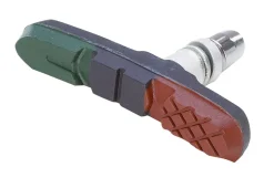 Allwetter V-Bremsschuhe für Alu-Felge, mit 6 mm Gewindebefestigung, 3 Komponenten, SHIMANO kompatibel, 2 Stück