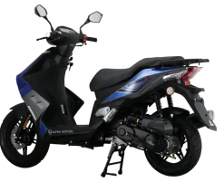 Alpha Motors Mofaroller Mustang FI 50 ccm 25 kmh EURO 5 blau-grau