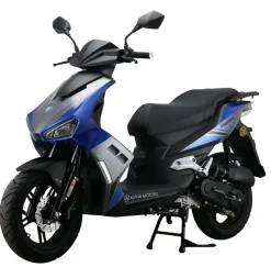 Alpha Motors Mofaroller Mustang FI 50 ccm 25 kmh EURO 5 blau-grau