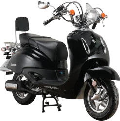 Alpha Motors Mofaroller Retro Firenze 50 ccm 25 kmh EURO 5 schwarz