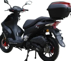 Alpha Motors Motorroller Mustang FI 125 ccm 85 kmh EURO 5+ mattschwarz inkl. Topcase