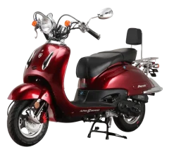 Alpha Motors Motorroller Retro Firenze 125 ccm 85 km/h EURO 5+ weinrot