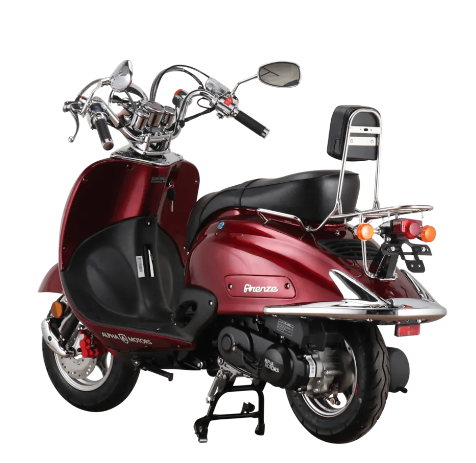 Alpha Motors Motorroller Retro Firenze 125 ccm 85 km/h EURO 5+ weinrot