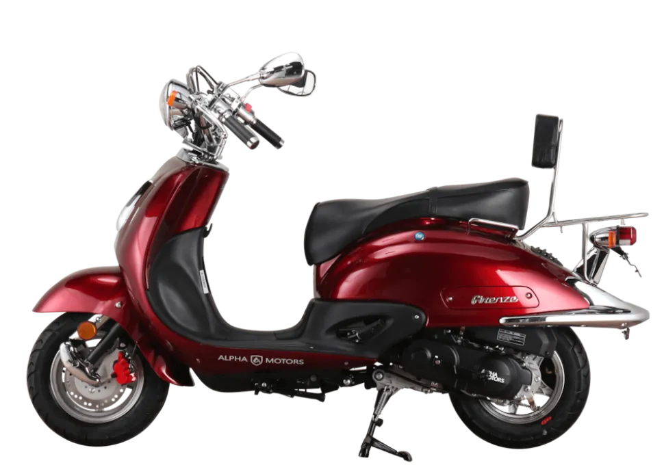 Alpha Motors Motorroller Retro Firenze 125 ccm 85 km/h EURO 5+ weinrot