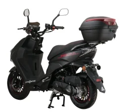 Alpha Motors Motorroller Speedstar FI 50 ccm 45 km/h EURO 5 mattschwarz inkl. Topcase