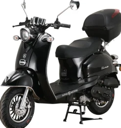Alpha Motors Motorroller Venus 50 ccm 45 km/h EURO 5 schwarz inkl. Topcase