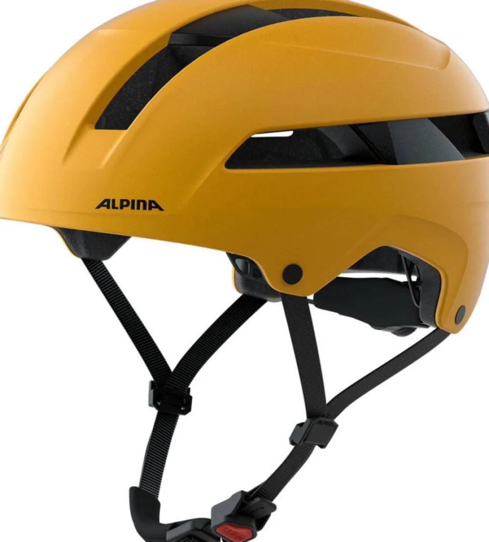 Alpina City-Fahrradhelm Soho, burned yellow matt