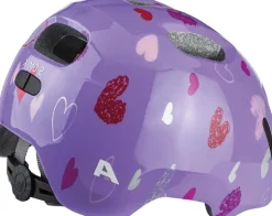 Alpina Kinder-Helm Ximo 2, purple hearts