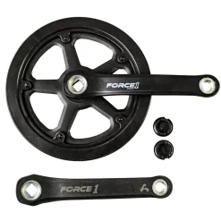 Amar Force 1 Kurbelgarnitur Fahrrad Kettenblatt 46 Zähne Fahrradkurbel 170 mm Kettenradgarnitur einfach Aluminium