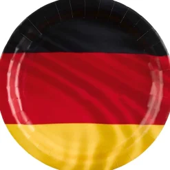 Amscan - Deutschland - Pappteller (8er Set, 23cm) Teller Grillparty Party EM WM