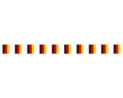 Amscan - Großes Deutschland Fan-Set (24-teilig) EM WM anfeuern schwarz rot gold