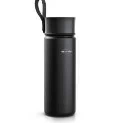 Arendo Thermoflasche 0,5 l, Edelstahl Isolierflasche, BPA-frei, für unterwegs, geschmacksneutral, hält kalt & warm