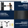 ArtSport Boxsack Set gefüllt – Kinder Boxset 10 kg mit Boxhandschuhen, Bandagen, Deckenhalterung