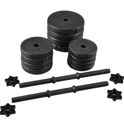 Artsport 2er Hantelset 20kg - Kurzhantel Set mit 2 Kurzhanteln, 12 Gewichte – Rutschfeste Griffe