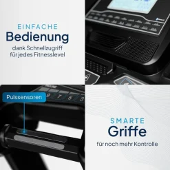 ArtSport Laufband Speedrunner 7000, 20 km/h elektrisch, klappbar mit App & MP3 – Schwarz