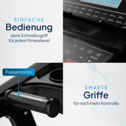 ArtSport Laufband Speedrunner 6000, 20 km/h elektrisch, klappbar mit App & MP3 – Schwarz