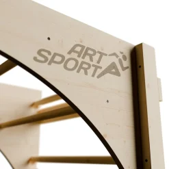 ArtSport Sprossenwand für Erwachsene - Indoor Klettergerüst aus Holz mit Klimmzugstange - Natur