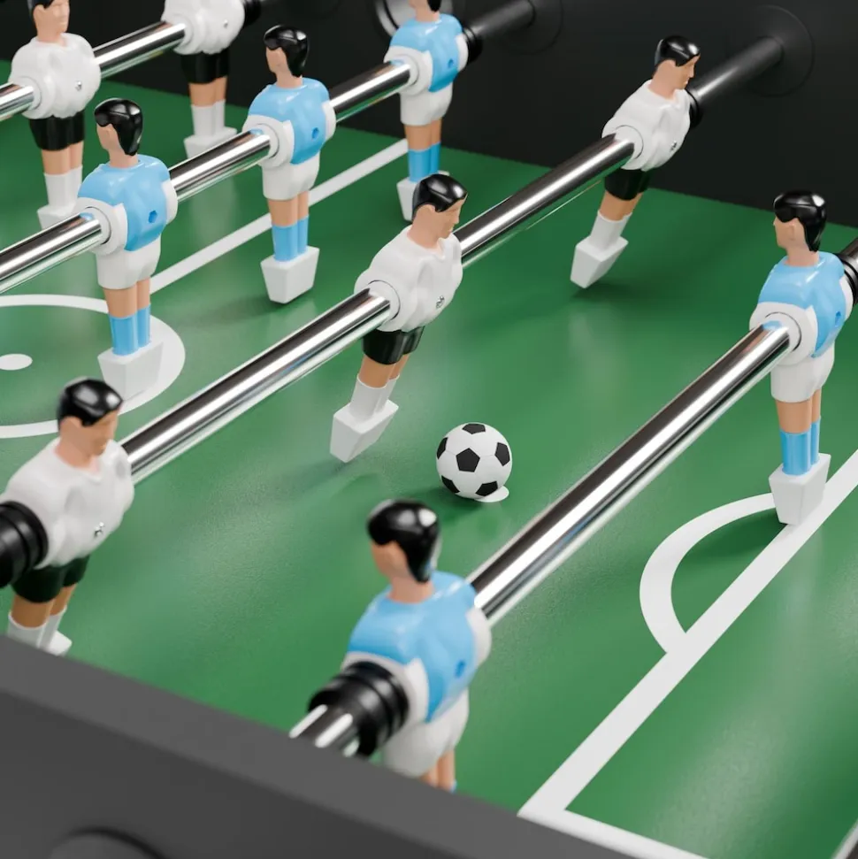ArtSport Tischkicker Wuzzler – Kickertisch inkl. 2 Bälle mit Getränkehalter – Kicker – Tischfußball